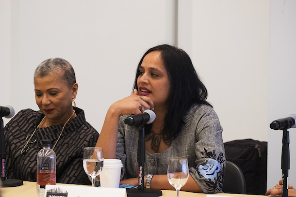 L-R: The Honorable Victoria Roberts 76, US District Court Judge, US District Court for the Eastern District of Michigan; Susan Shah ’02, Managing Director of Racial Justice, Trinity Church Wall Street
