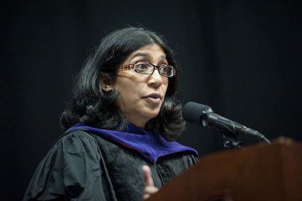 Professor Rashmi Dyal-Chand was selected by the graduating class to deliver the faculty address.
