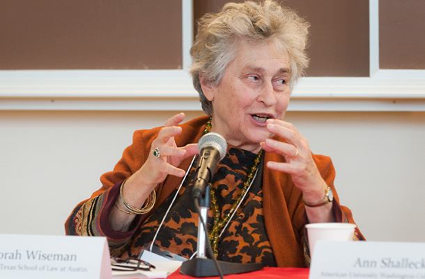 Zipporah Wiseman, Thomas  H. Law Centennial Professor of Law, University of Texas School of Law at Austin, and a former faculty member of NUSL.