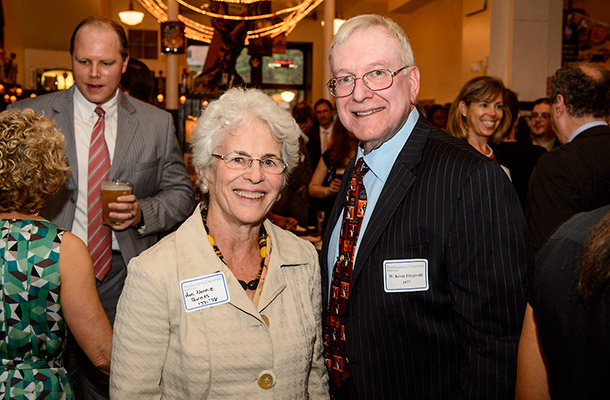 The Honorable Nonnie Burnes ’77 – 78 and Trustee Emeritus Kevin Fitzgerald 77