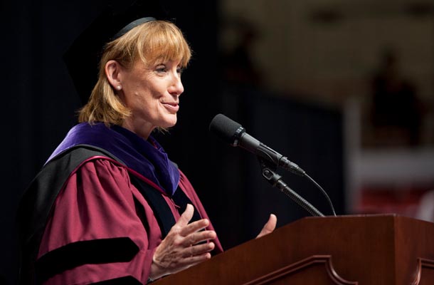 New Hampshire Governor Margaret Wood Hassan 85 delivered the Commencement address.