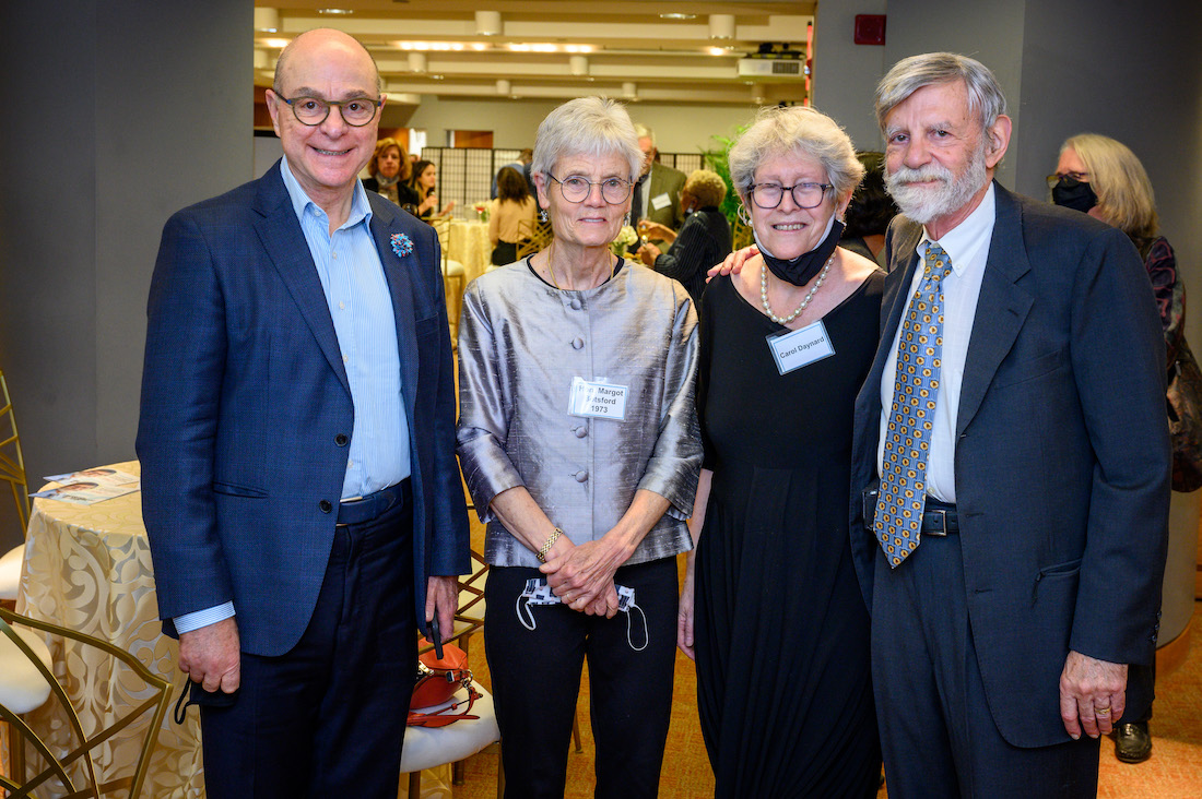Left to Right: Joseph E. Aoun; The Honorable Margot Botsford ’73; Carol Daynard; Professor Richard Daynard