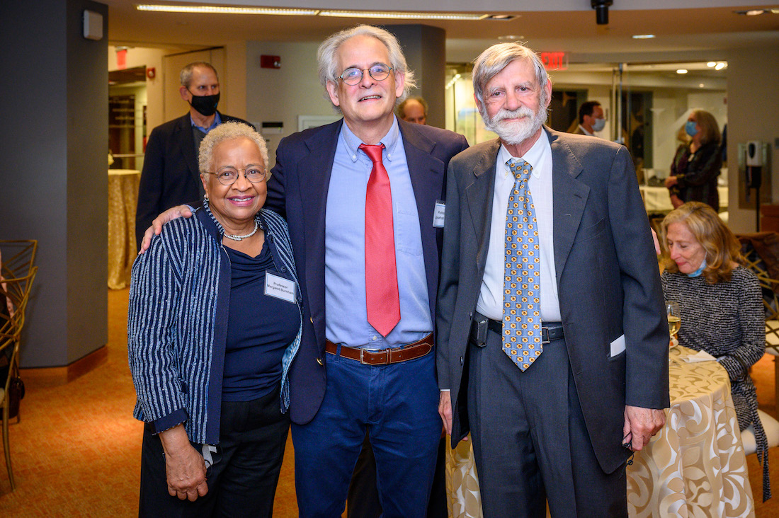 Professor Margaret Burnham, Professor Jonathan Kahn and Professor Richard Daynard