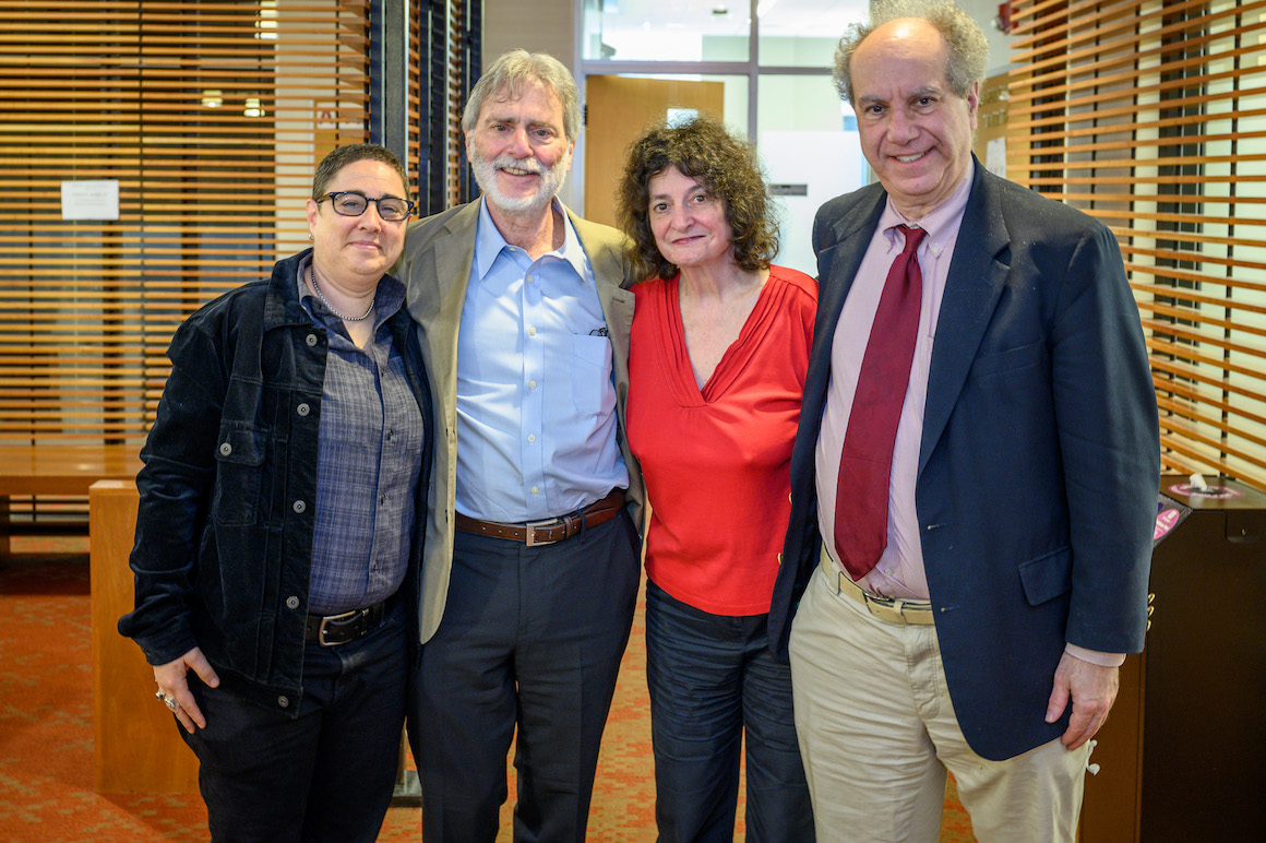 Left to right: Professors Libby Adler, Karl Klare, Lucy Williams and Jeremy Paul