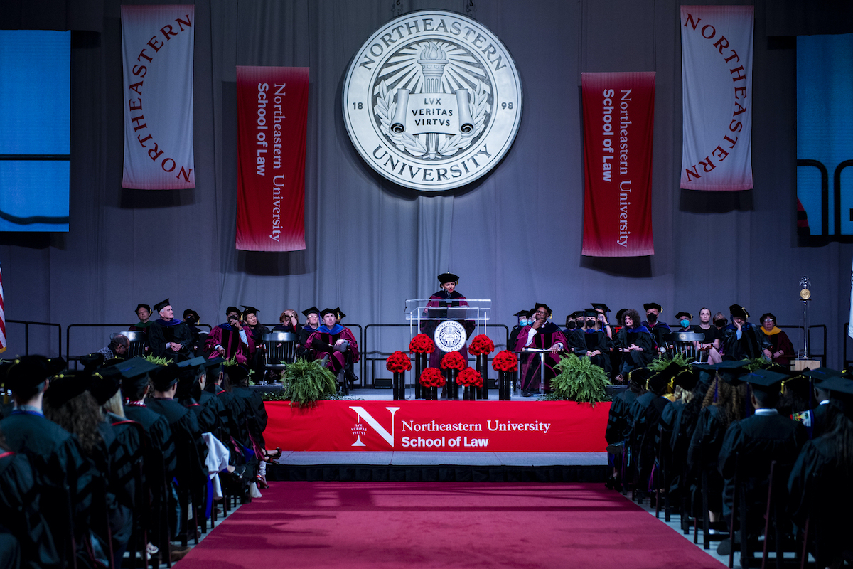 The Honorable Victoria Roberts ’76, legal pioneer and senior US District Court judge for the Eastern District of Michigan, delivered the commencement address.