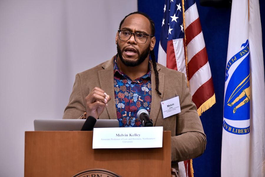 Professor Melvin Kelley moderated a panel titled ”Historical Violence, Contemporary Inequality and Future Advocacy.”