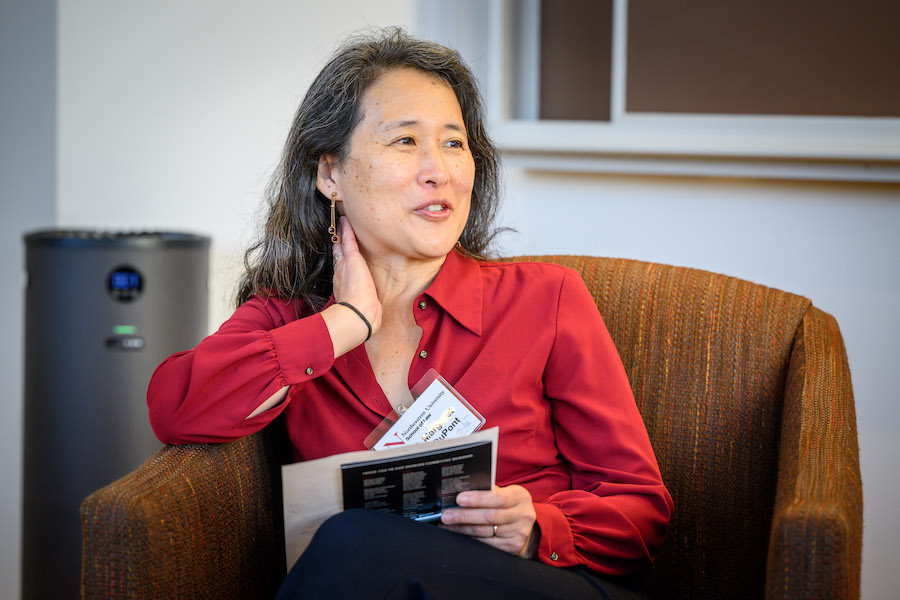 Professor Margaret Hahn-DuPont in conversation with Leocadia Zak ’82