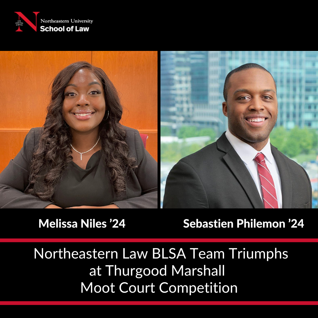 Northeastern Law BLSA Team Triumphs at Thurgood Marshall Moot Court Competition