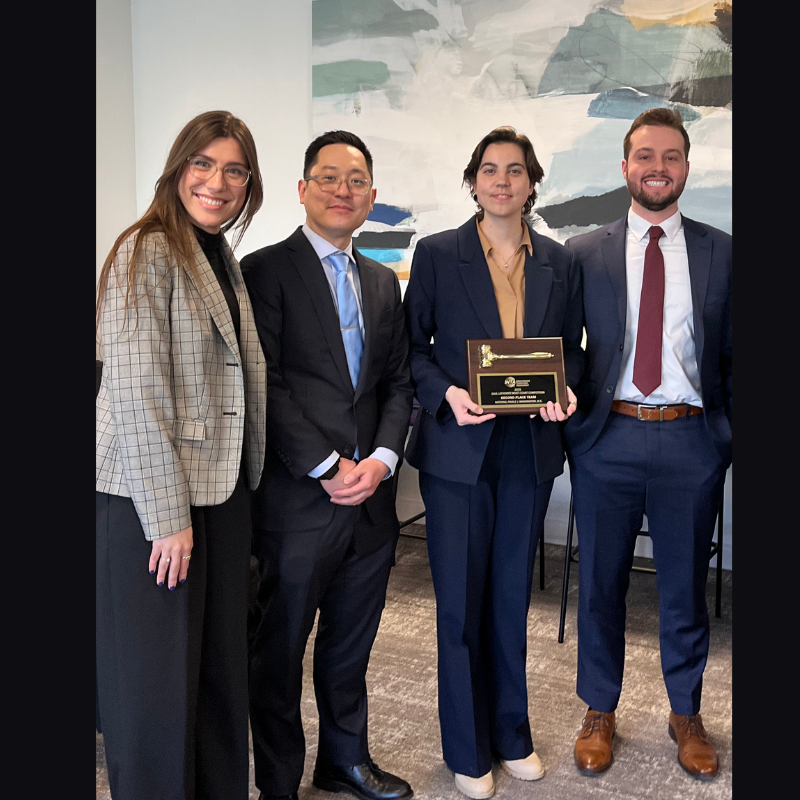 Northeastern Law Team Takes Second Place in Saul Lefkowitz Trademark Moot Court Competition