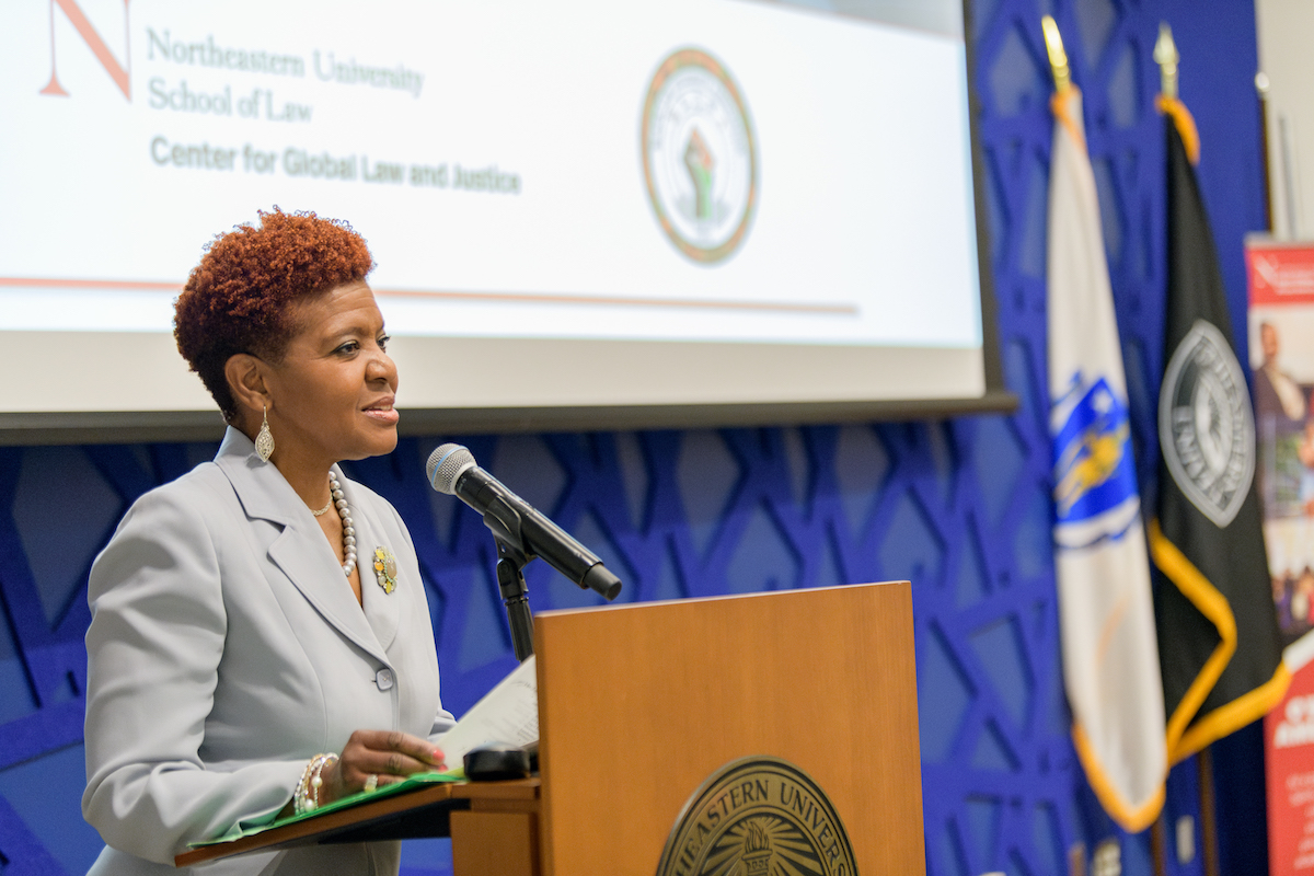 Professor Antoinette Coakley introduced the program.