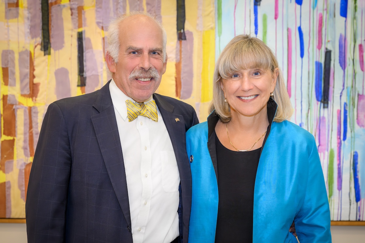 Joel Loitherstein (left) and Karen Spilka ’80