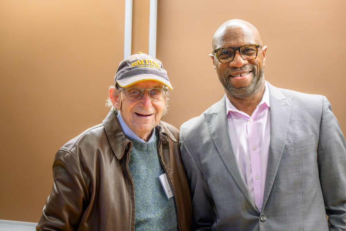 Professor Emeritus Steve Subrin (left) and Dean James Hackney