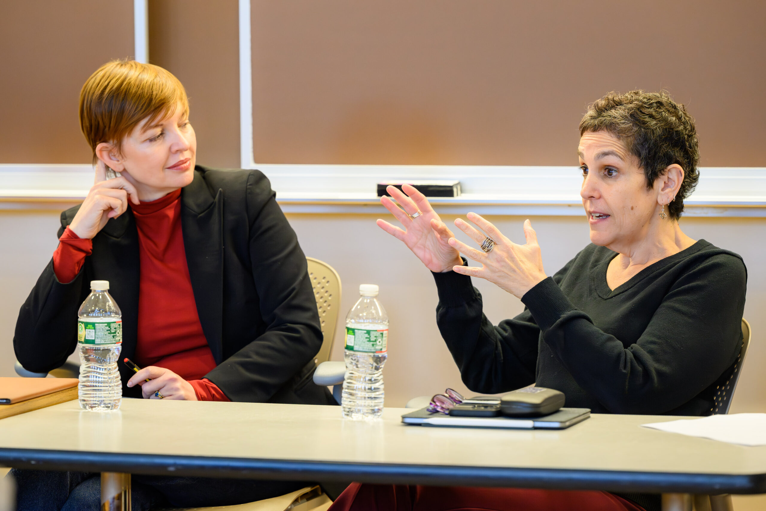 Laura Edelson (left) and Yaël Eisenstat