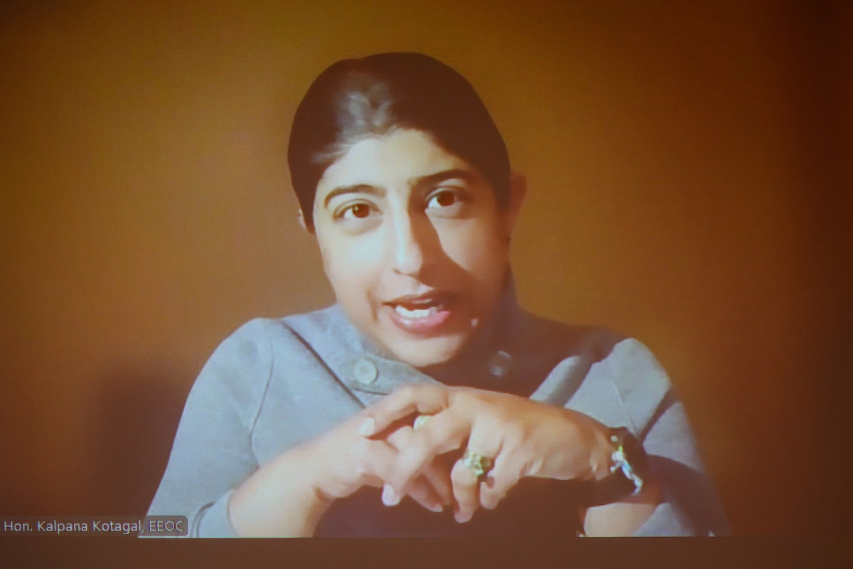 The Honorable Kalpana Kotagal of the US Equal Employment Opportunity Commission joined the conversation virtually.