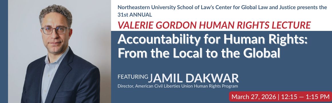 Valerie Gordon Human Rights Lecture