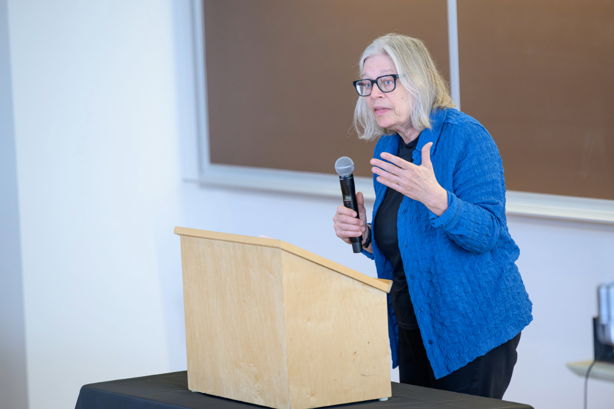 Professor Martha Davis, faculty co-director of Northeastern Law’s Center for Global Law and Justice